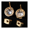 18K Gold Galvanized Austrian Zircon Ear Studs - Mega Save Wholesale & Retail - 3