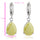 Water-drop Zircon Earrings    A green - Mega Save Wholesale & Retail - 4