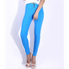 Women Skinny High Waist Leggings Stretchy Sexy Pants Pencil Jeggings Hot sale One size sky blue - Mega Save Wholesale & Retail