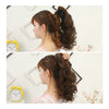 Fluffy Curled Hair Wig Claw Type Short   dark brown 039L-2/33#