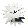Wall Mirror Sticking DIY Creative Wall Clock    silver - Mega Save Wholesale & Retail