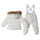 Child Thick Down Coat Racoon Fur Collar Warm Trousers   white   S - Mega Save Wholesale & Retail - 2