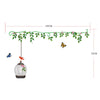 Wallpaper Wall Sticker Flower Green Leaf Bird Cage - Mega Save Wholesale & Retail - 3
