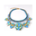 European Fashionable Ornament Necklace Alloy Zircon String Waterdrop Gemstone Necklace   sky blue - Mega Save Wholesale & Retail - 1