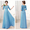 fashion trade openwork lace sexy chiffon skirt dress explosion models series Sky blue - Mega Save Wholesale & Retail - 1