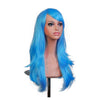 27.5" 70cm Long Wavy Curly Cosplay Fashion Mermaid Fantasy Wig heat resistant  sky blue - Mega Save Wholesale & Retail