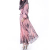 Muslim Robe Plus Size Long Sleeve Dress Summer   pink - Mega Save Wholesale & Retail - 2