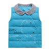 Woman Down Coat Vest Thick Waistcoat Children Garments   blue    100cm - Mega Save Wholesale & Retail - 1
