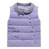 Woman Down Coat Vest Thick Waistcoat Children Garments   purple    100cm - Mega Save Wholesale & Retail - 1