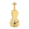 Creative Wall Clock Music Decoration Violin Mirror   golden - Mega Save Wholesale & Retail