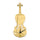 Creative Wall Clock Music Decoration Violin Mirror   golden - Mega Save Wholesale & Retail