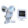 22 LED Adjustable Dual Solar Powered Garage Motion Sensor Security Flood Light    white - Mega Save Wholesale & Retail - 1