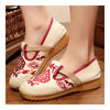 Flax Embroidered Old Beijing Cloth Shoes   red  35 - Mega Save Wholesale & Retail - 3