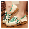 Flax Embroidered Old Beijing Cloth Shoes  green   35 - Mega Save Wholesale & Retail - 3