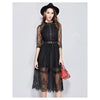 Sexy Women Slim Lace Dress Fashion Hollow Lace Sweet Dress Cocktail Evening Gown Party Dress - Mega Save Wholesale & Retail - 3