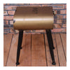 Vintage Oil Bucket Iron Stool Bar Cafes Chair   golden - Mega Save Wholesale & Retail - 1