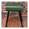 Vintage Oil Bucket Iron Stool Bar Cafes Chair   green - Mega Save Wholesale & Retail - 1