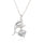 18K Gold Platinum Galvanized Austrian Zircon Necklace Dolphin  white - Mega Save Wholesale & Retail - 1