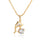 18K Gold Platinum Galvanized Austrian Zircon Necklace Dolphin  yellow - Mega Save Wholesale & Retail - 1