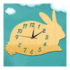 Mirror Wall Clock DIY Creative Kid Room Cartoon Rabbit  golden - Mega Save Wholesale & Retail