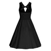 Hepburn Style Dress Plus Size Halt Sleeveless   black   S - Mega Save Wholesale & Retail - 2