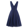 Woman Sleeveless Splicing Dress Gauze Big Peplum   S - Mega Save Wholesale & Retail - 3