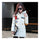 Woman Down Coat Thick Middle Long Cotton Coat   white   M - Mega Save Wholesale & Retail - 1