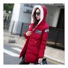 Woman Down Coat Thick Middle Long Cotton Coat  red   M - Mega Save Wholesale & Retail - 2