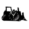 Silent Tank Mirror Wall Clock    black - Mega Save Wholesale & Retail