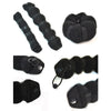 2pcs Suit Button Bun Hair Pack Hair Device Wig   black