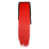 Horsetail Wig Lace-up Straight Hair    bright red 137-DH