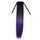 Gradient Ramp Horsetail Lace-up Straight Wig KBMW black to dark purple - Mega Save Wholesale & Retail - 1