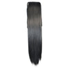 Horsetail Wig Lace-up Straight Hair    black 137-1B#