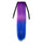 Gradient Ramp Horsetail Lace-up Straight Wig KBMW rose red to dark blue - Mega Save Wholesale & Retail - 1
