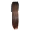 Horsetail Wig Lace-up Straight Hair    dark brown 137-2/33#