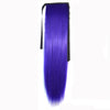 Horsetail Wig Lace-up Straight Hair    purple 137-ZS