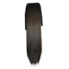 Horsetail Wig Lace-up Straight Hair    brown black 137-4#