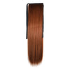 Horsetail Wig Lace-up Straight Hair    brown yellow 137-30#