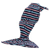 Mermaid Blanket Dark Blue Stripe Throw Gift Girl   big - Mega Save Wholesale & Retail - 1