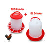 Poultry Bird Chicken Drinker 6L and 3kg Feeder - Mega Save Wholesale & Retail