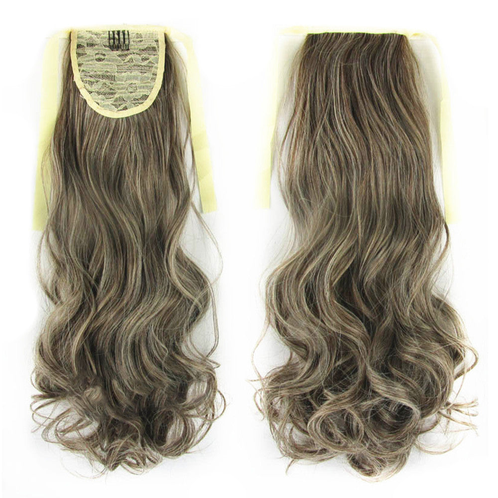 Wig Horsetail Lace-up Long Curled Hair    M8/613# - Mega Save Wholesale & Retail