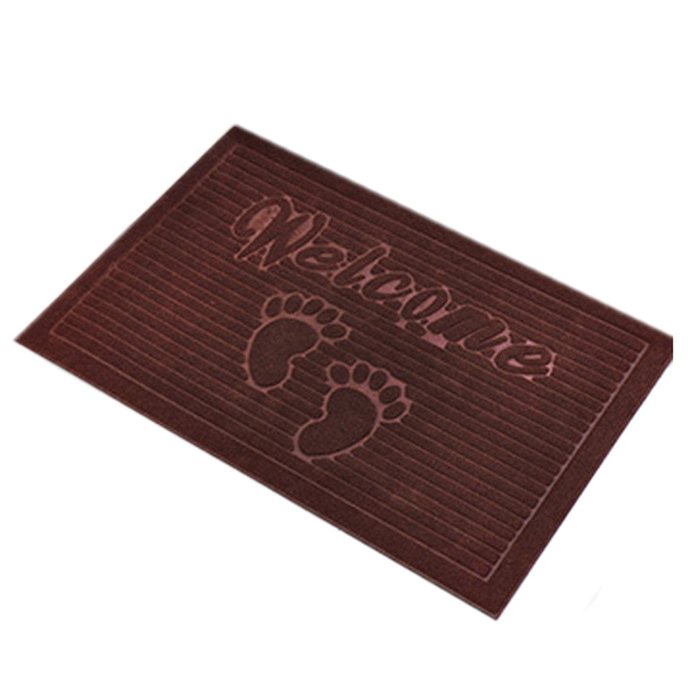 Cute Foot Anti-skidding Door Ground Floor Mat Carpet coffee - Mega Save Wholesale & Retail - 1