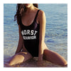Bikini Set Letters Printing Women¡¯s Swimwear Swimsuit   black WORST  S - Mega Save Wholesale & Retail - 2