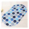 Simple Colorful Stone Carpet Ground Floor Foot Mat blue circle - Mega Save Wholesale & Retail - 1
