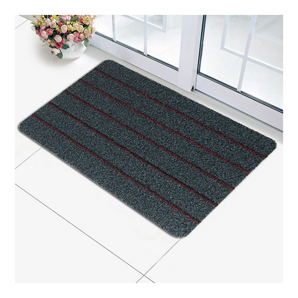 PVC Stripe Carpet Ground Floor Mat Anti-skidding grey - Mega Save Wholesale & Retail - 1