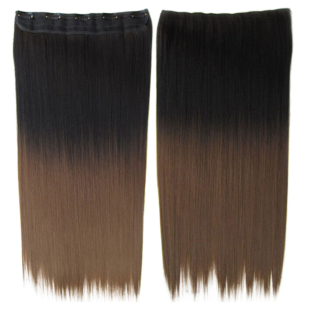 Anime Cosplay Wig Gradient Ramp 5 Cards Hair Extension   2T10#