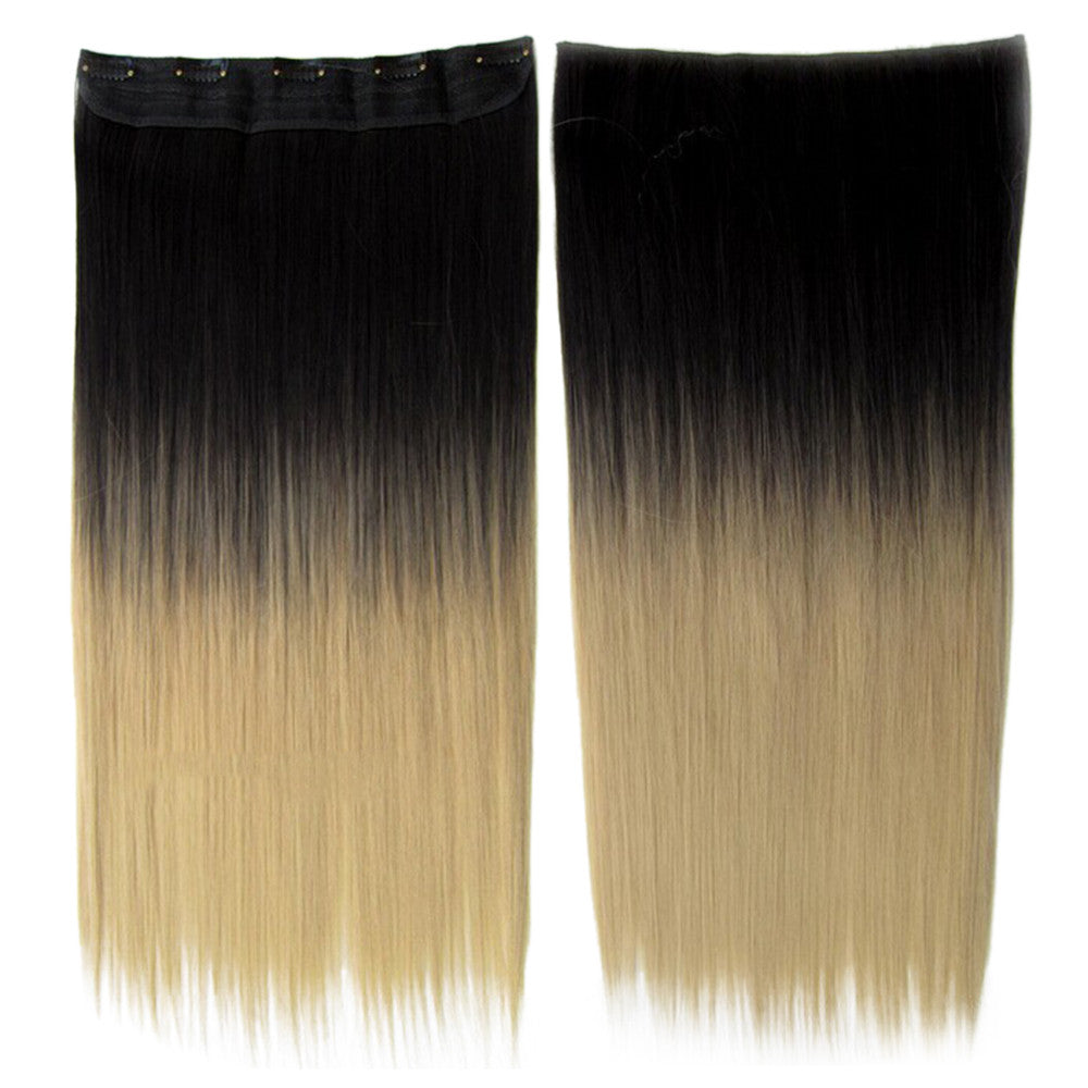 Anime Cosplay Wig Gradient Ramp 5 Cards Hair Extension   BlackT16# - Mega Save Wholesale & Retail