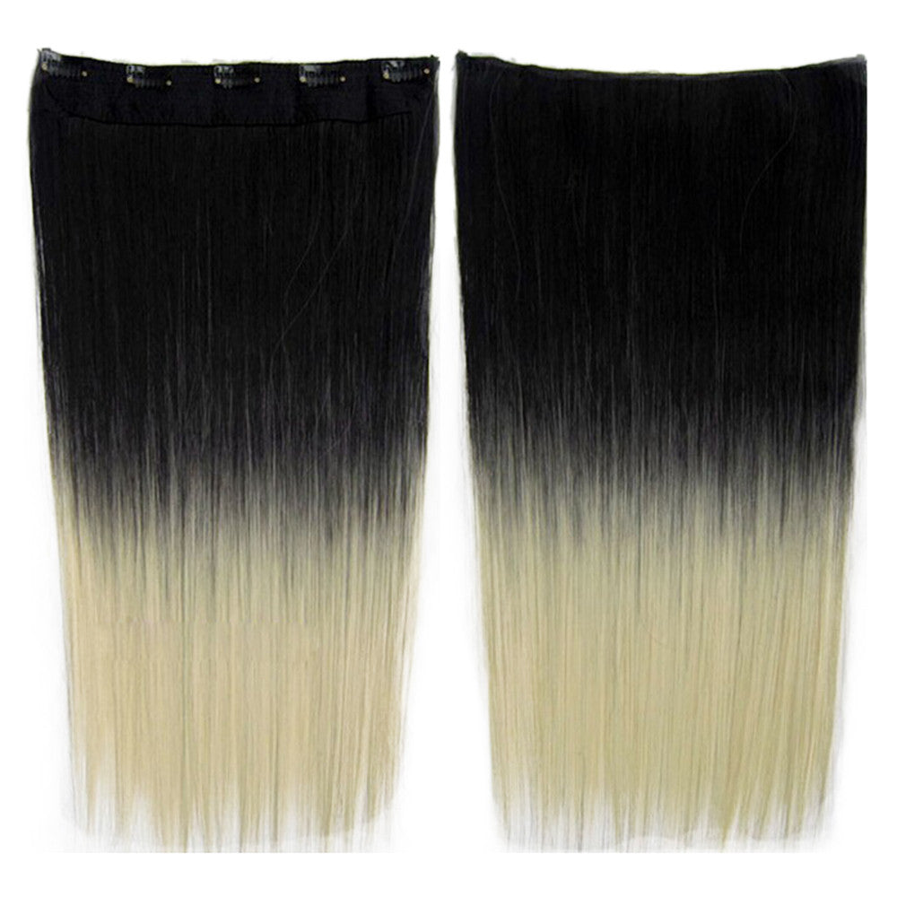 Anime Cosplay Wig Gradient Ramp 5 Cards Hair Extension   BlackT613# - Mega Save Wholesale & Retail