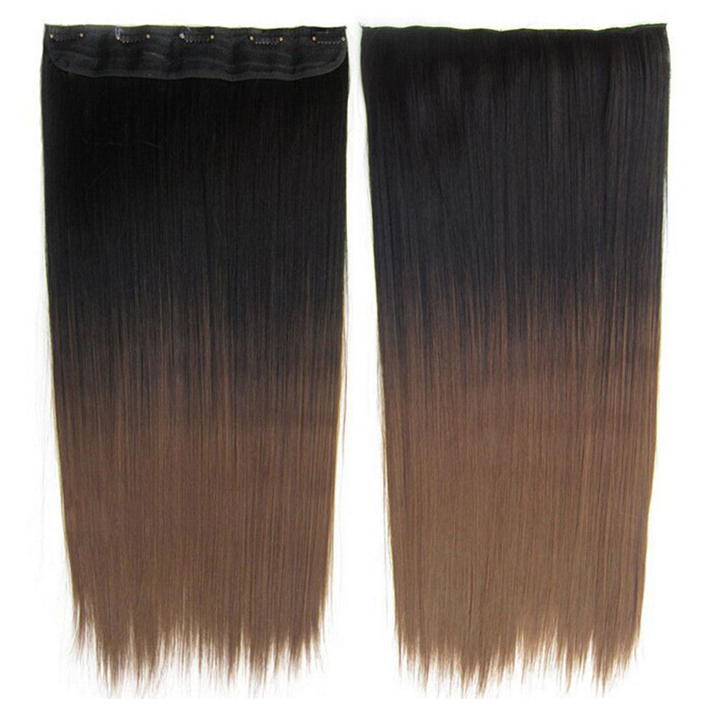 Anime Cosplay Wig Gradient Ramp 5 Cards Hair Extension   BlackT8# - Mega Save Wholesale & Retail