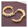 Earrings 18K Gold Galvanized Zircon - Mega Save Wholesale & Retail - 2